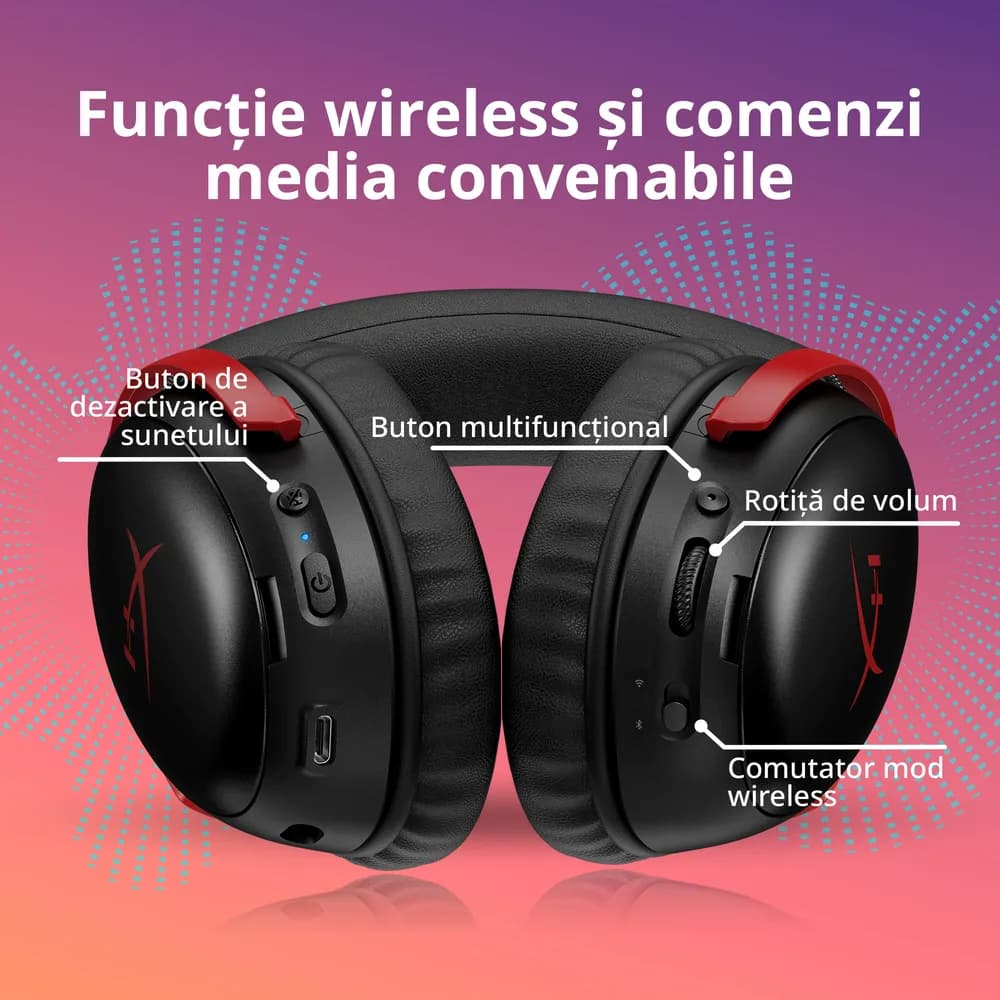 Casti HP HyperX Cloud III S WS,&nbsp;negru "A59YZAA" — miniatură
