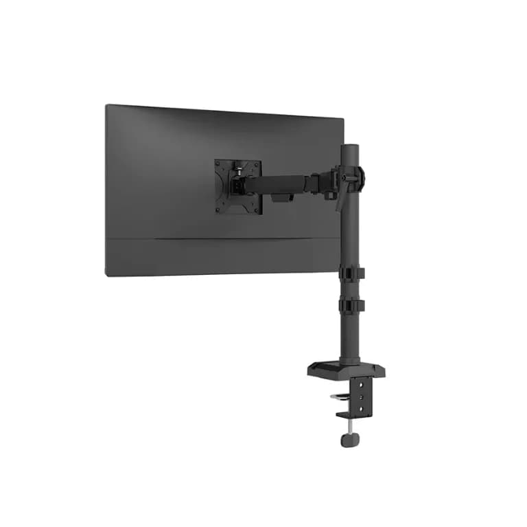 Brat monitor Neomounts DS60-600BL1; pentru display-uri cu diagonale 10"-32", sistem de prindere VESA 75x75~100x100, greutate maxima suportata 8kg, full motion, tilt +45°, swivel 90°, rotate 180°, distanta fata de perete 172-496mm; culoare negru. — miniatură