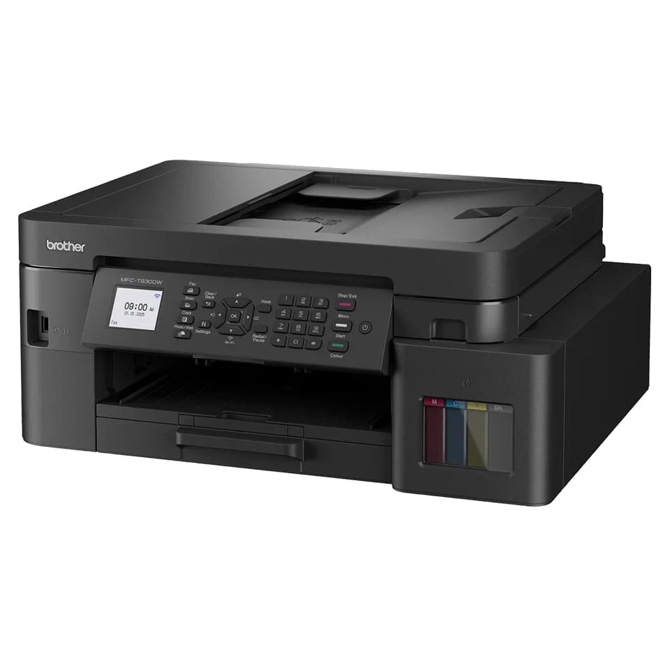 Multifunctional Inkjet CISS Color brother MFC-T930DW, A4, Functii: Impr.|Scan.|Cop.|Fax, Viteza de Printare Monocrom: 17ppm, Viteza de printare color: 16.5ppm, Conectivitate:USB|WIFI|RET, Duplex:Da, ADF:ADF(incl.TV 11lei) "MFCT930DWYJ1" — miniatură