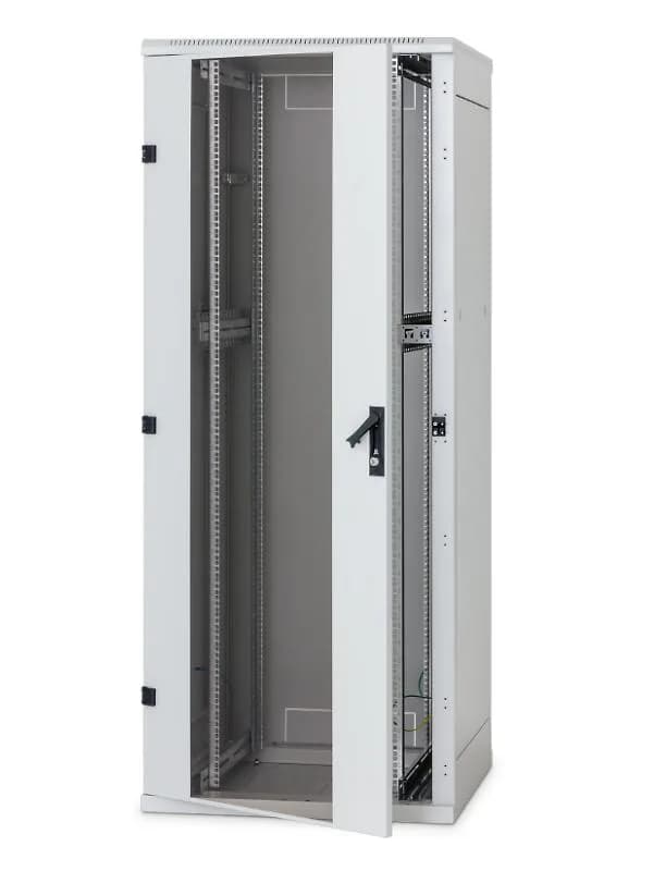 Rack de podea 19 Triton 27U 600x1000mm usa fata metal perforat panouri laterale/spate detasabile sectiuni pentru ventilatie activa,sectiuni acces cabluri sus/jos/spate IP20 gri