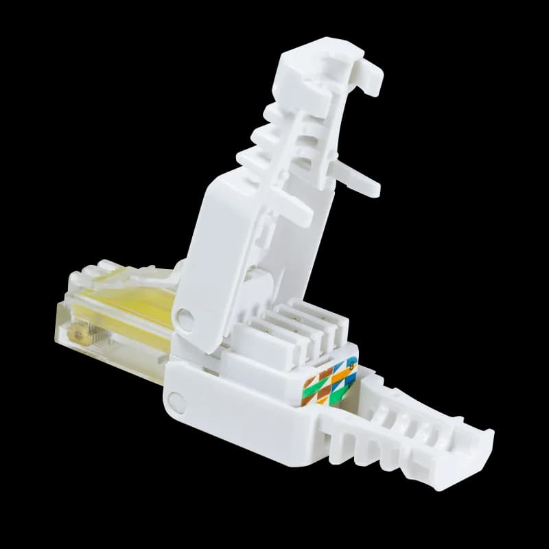 MUFA RJ-45 LOGILINK pt. cablu UTP, Cat5e, RJ-45 (T), manson, pentru cablu solid/litat AWG24-26, cablu 5.3mm, tool-free,1 buc, "MP0026" — miniatură