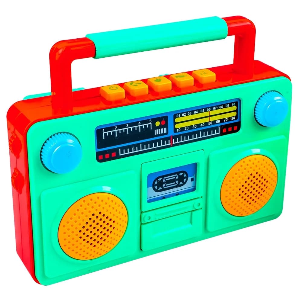 Casetofoane cu lumina si muzica, 6 buc/set — miniatură