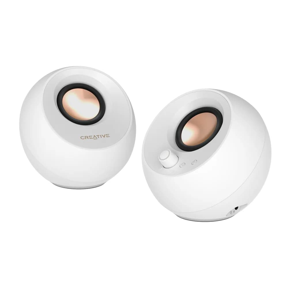CREATIVE PEBBLE PRO 2.0 Speakers - white "51MF1710AA003"