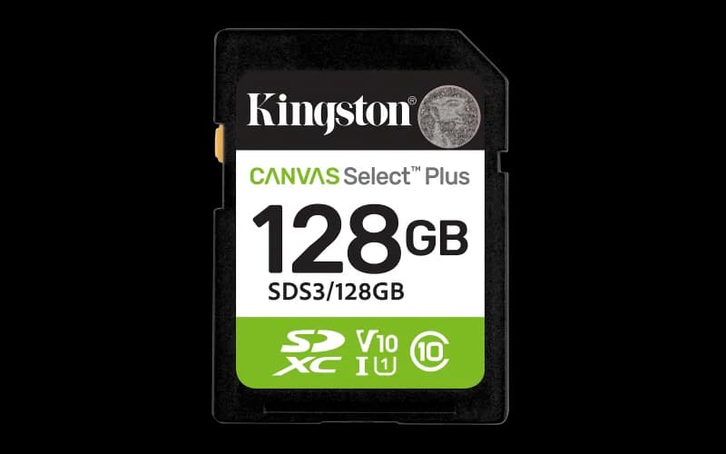 Card de memorie Kingston Canvas Select Plus Gen3 SDXC, 128 GB, Class 10