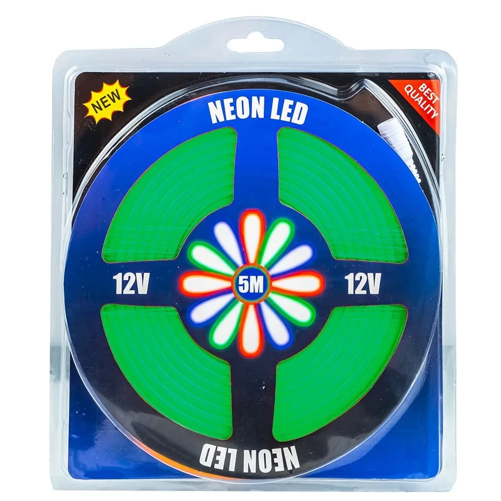 Banda led neon, flexibila, 5m, 12V (sursa de alimentare nu este inclusa) — miniatură