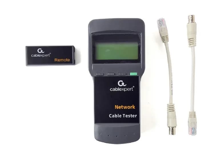 TESTER CABLU RETEA GEMBIRD pt. cablu UTP, STP, coaxial si de telefon: circuit deschis, scurtcircuit, conexiune inversa etc., "NCT-31"
