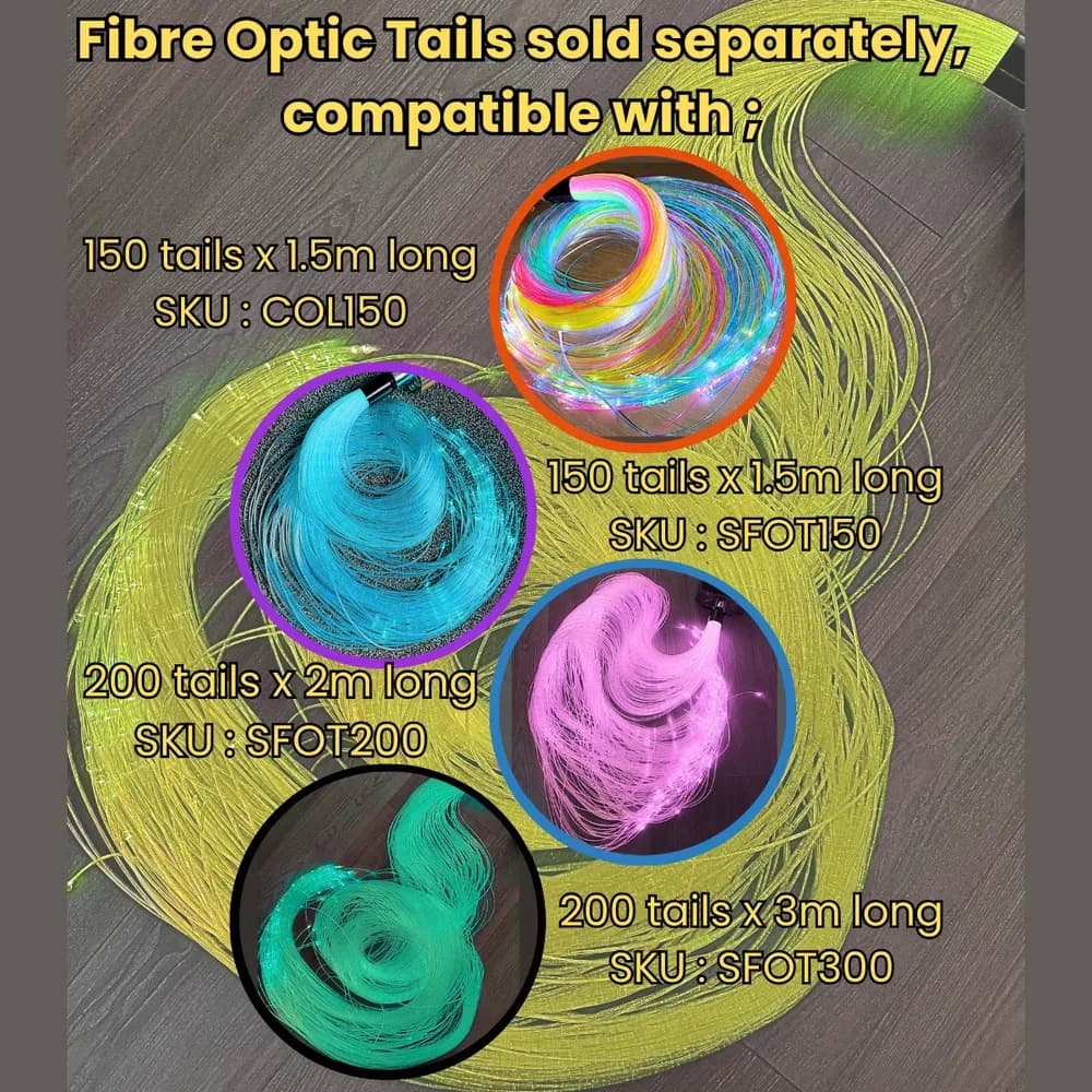 Sursă de lumină cu efect sclipitor pentru fibre optice, 45W — miniatură