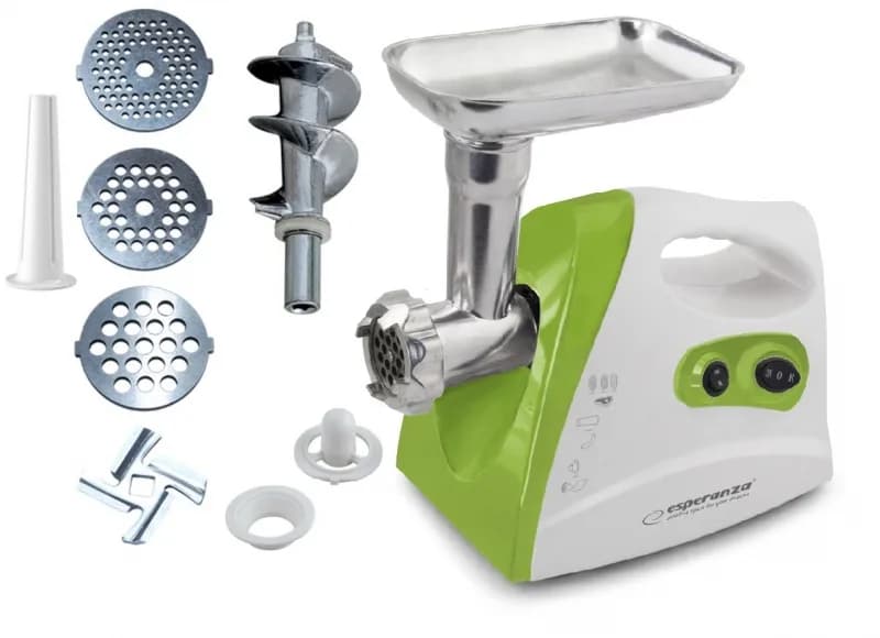 Masina de tocat carne Esperanza Meatball EKM012G 600W Alb/Verde "EKM012G" — miniatură