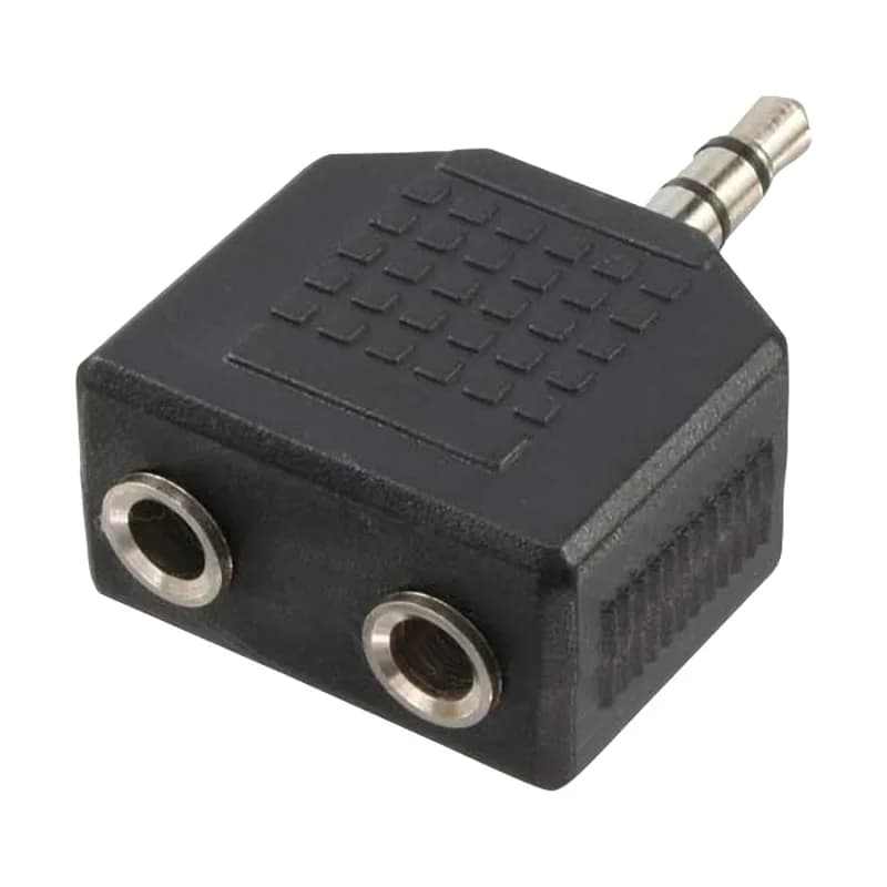 ADAPTOR audio LOGILINK stereo (1 x 3.5mm 3-pin jack T la 2 x 3.5mm 3-pin M), Logilink "CA1002"