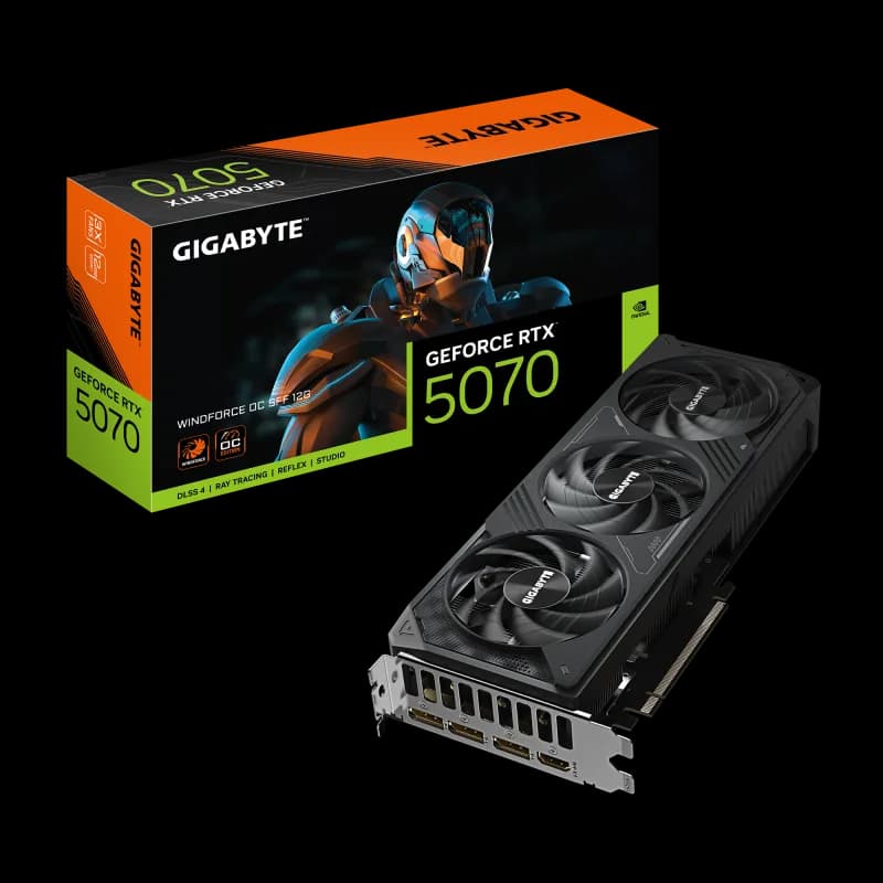 Placa video Gigabyte GEFORCE RTX 5070, 12GB GDDR7, PCI Express 5.0, 192-bit