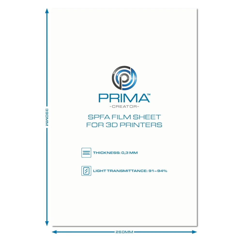 Imprimantă 3D PrimaCreator SPFA Film Sheet pentru 3D Printers – 260 x 390 mm — miniatură