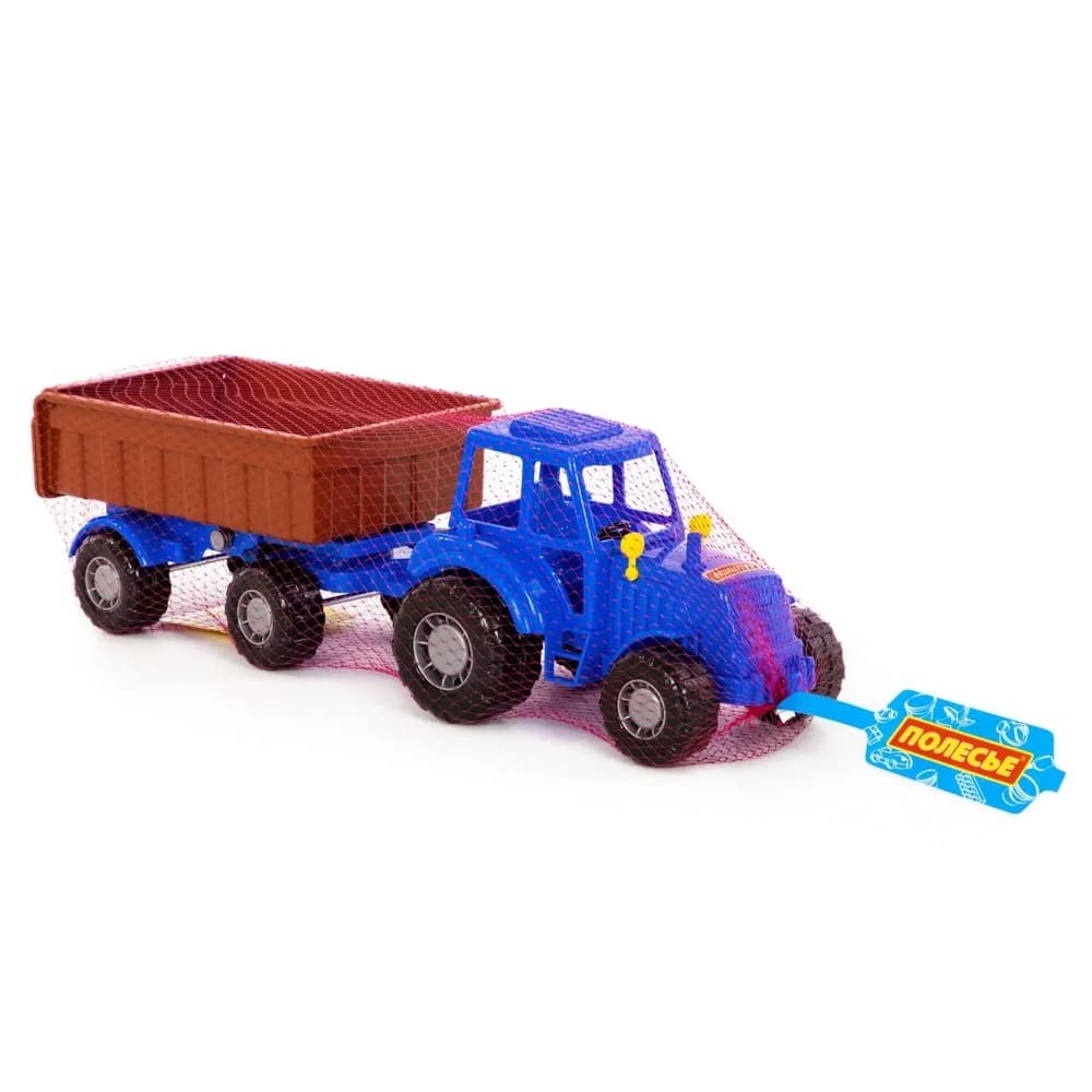 Tractor cu remorca, 44.7x13.4x13.5 cm, Polesie — miniatură