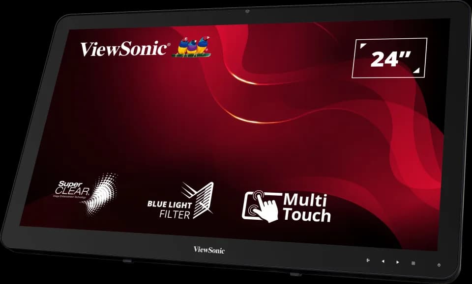 Monitor Consumer ViewSonic TD2430, 24", 1920 x 1080 pixeli, Touchscreen, Black — miniatură