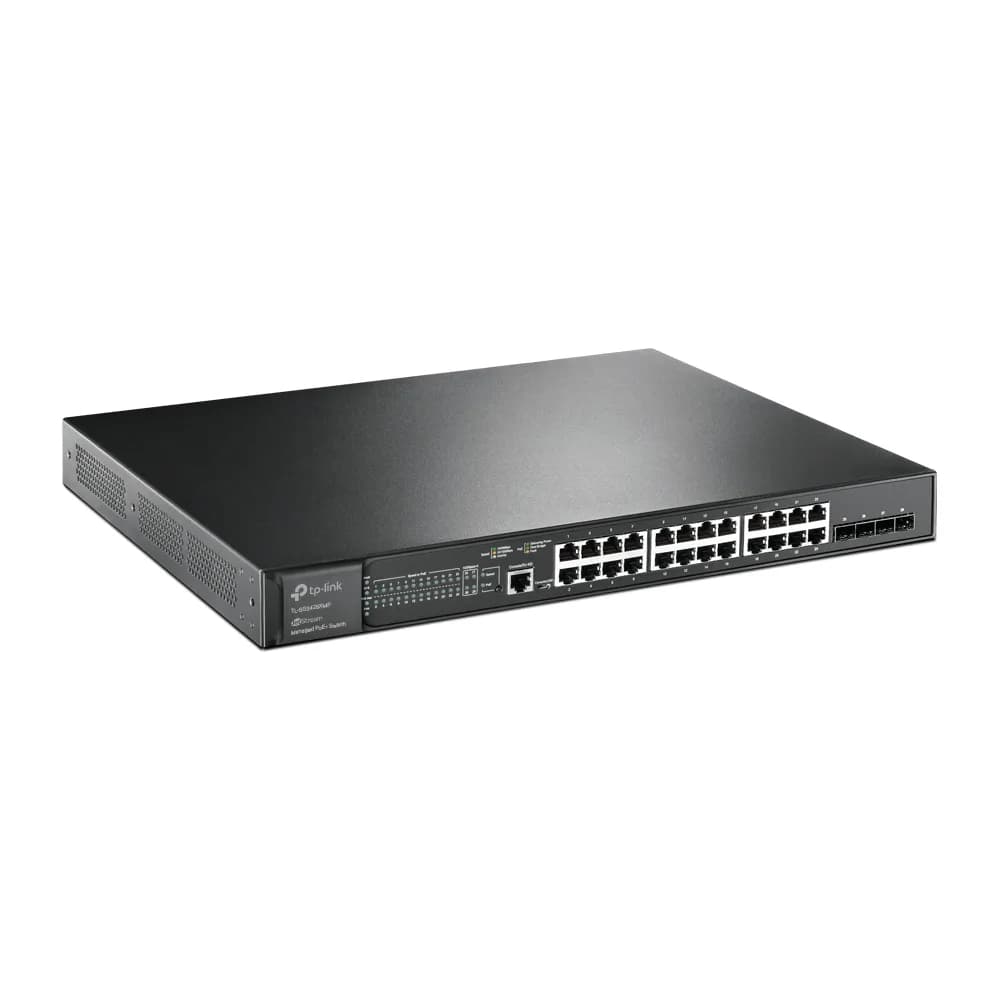 Switch cu management L2 TP-Link POE, 24 Porturi Gigabit, 4 x SFP+ Gigabit "TL-SG3428XMP" — miniatură