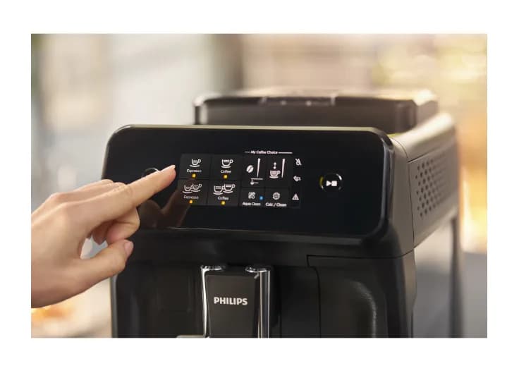 Espressor automat Philips EP1224/00, 1500W, 2 bauturi, sistem clasic de spumare a laptelui, afisaj tactil, rasnita ceramica, filtru Aqua Clean, gri casmir — miniatură