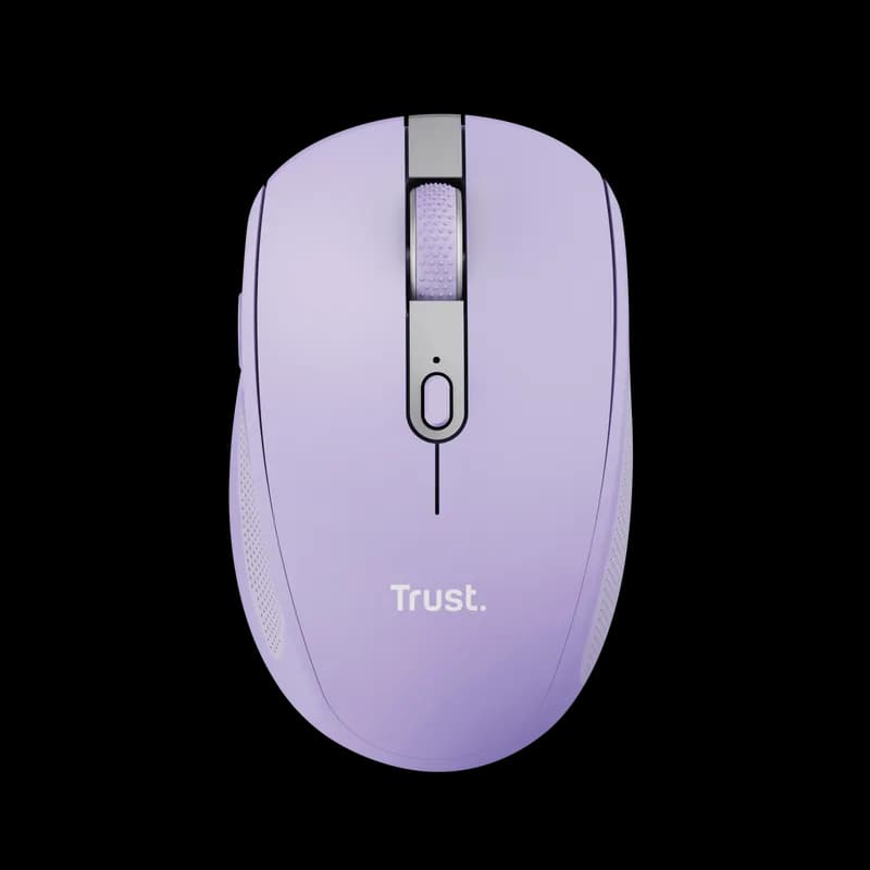 Mouse Wireless TRUST Ozaa, 3200 dpi, Liliac — miniatură