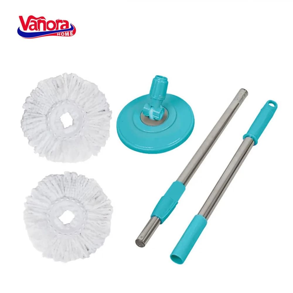 SET CURATENIE CU MOP ROTATIV, CLEAN360, ALBASTRU — miniatură