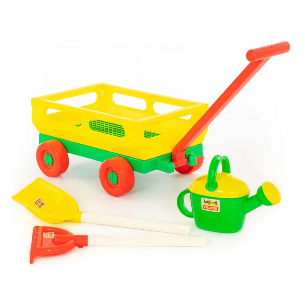 Carucior+lopata, grebla si stropitoare, 43x29x21 cm, Wader — miniatură