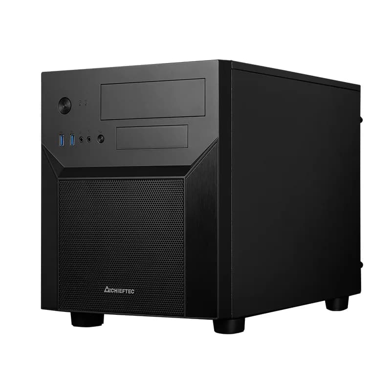 CARCASA CHIEFTEC, Mini Tower, mATX, "GAMING CUBE 02", fara sursa, USB 3.0 x 2, Jack 3.5mm x 2, mesh, "CI-02B-OP" — miniatură