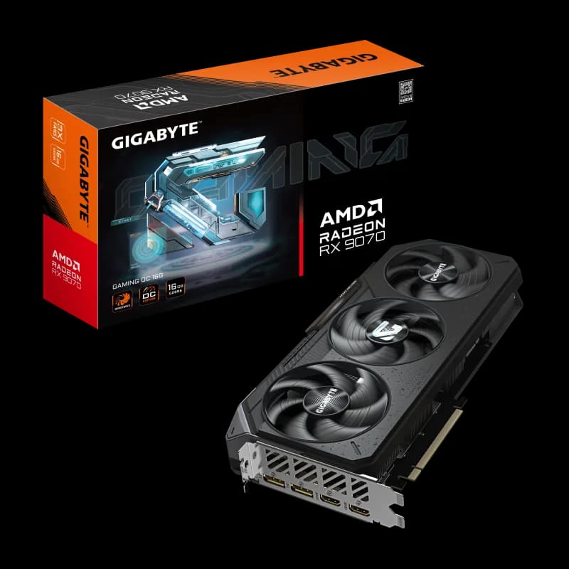 Placa video Gigabyte Radeon RX 9070 GAMING OC, 16GB GDDR6, PCI Express 5.0, 256-bit