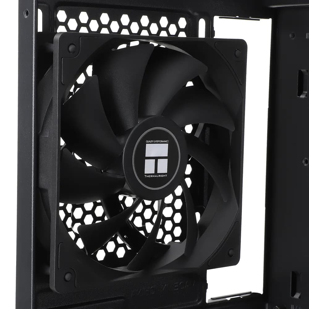 Ventilator Thermalright "TL-C12C Extrem", 120mm, 1850 RPM, Dual Ball Brearing, 82 CFM, fara LED, 4pin PWM, negru, "TL-C12C Extrem" — miniatură