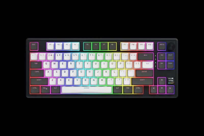 Tastatura Mecanica Gaming HATOR Skyfall Pro Wireless 80, RGB, Wireless, Gri