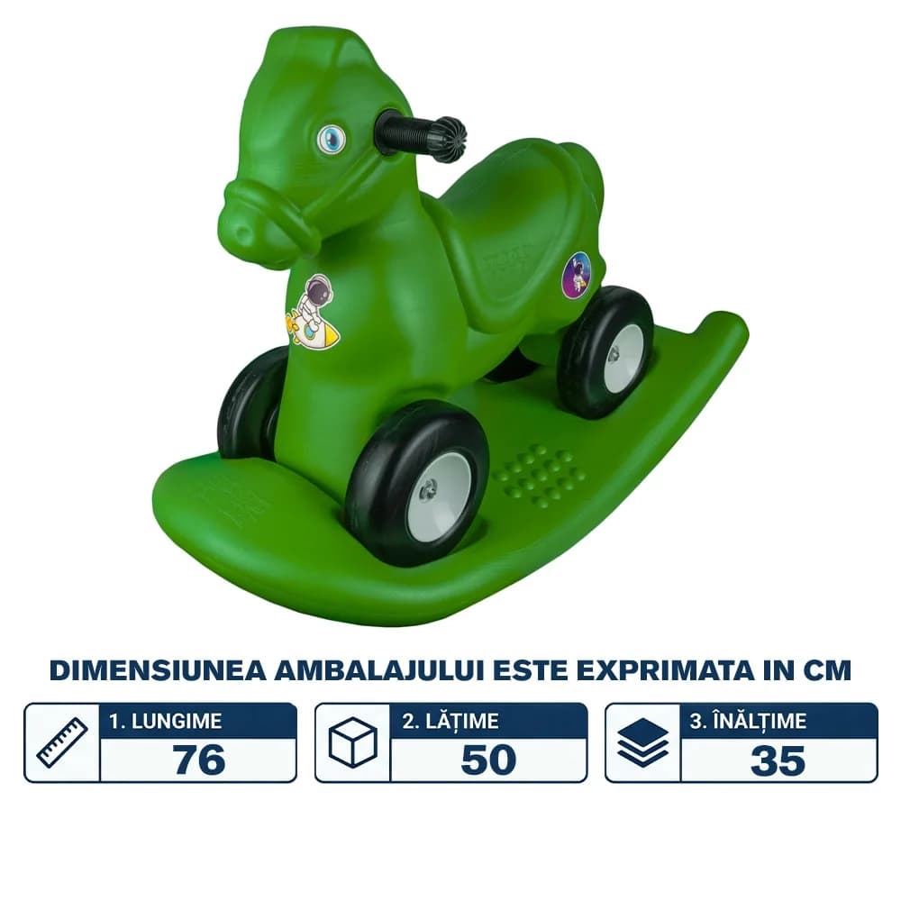 Calut balansoar 2 in 1, verde - ROBENTOYS — miniatură