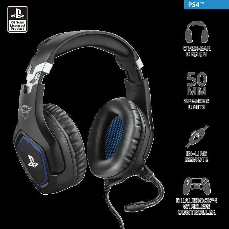 Casti Gaming Head-band Trust GXT 488 Forze PS4, Wired, Negru — miniatură