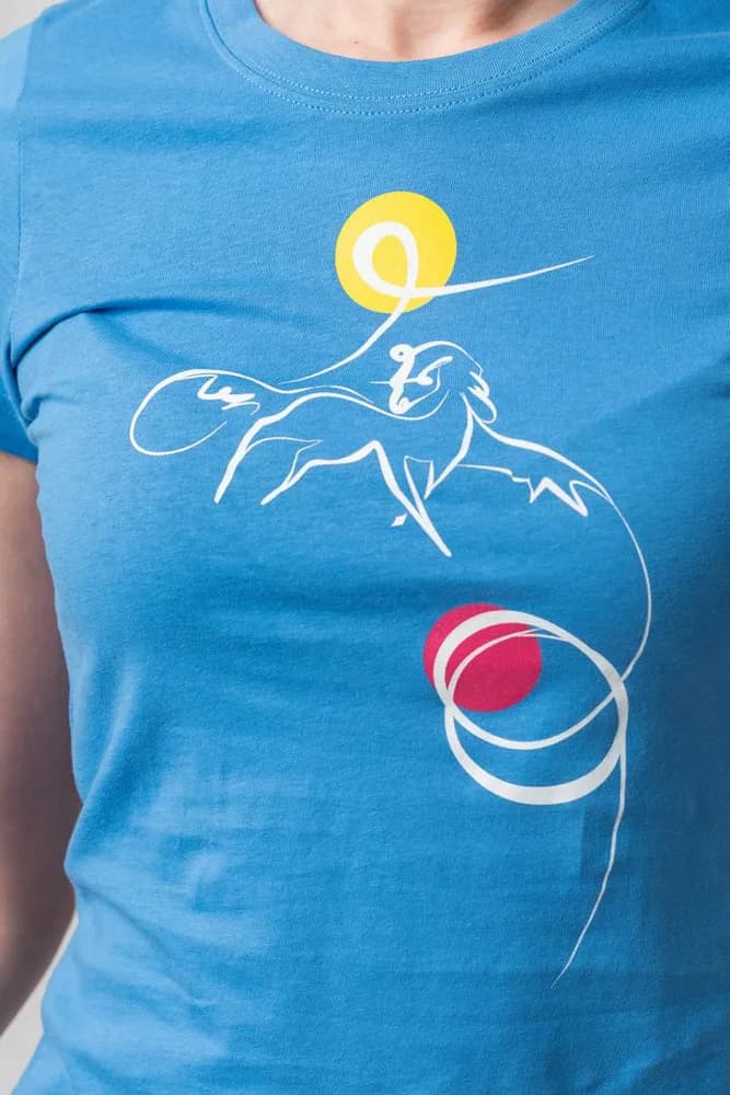 TSHIRT CASUAL F CAL PEGAS AZURE-M — miniatură