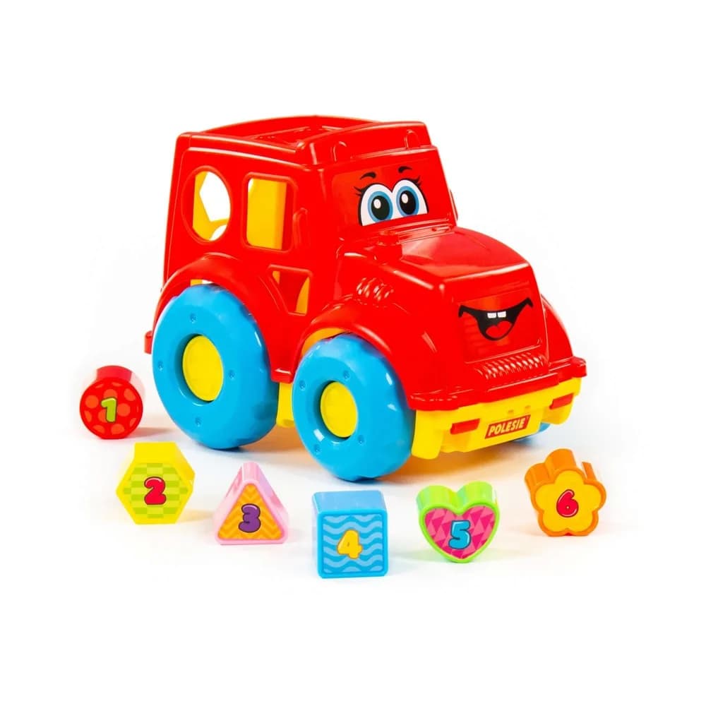 Camion + cuburi educative, 26x16.5x21 cm, Polesie — miniatură