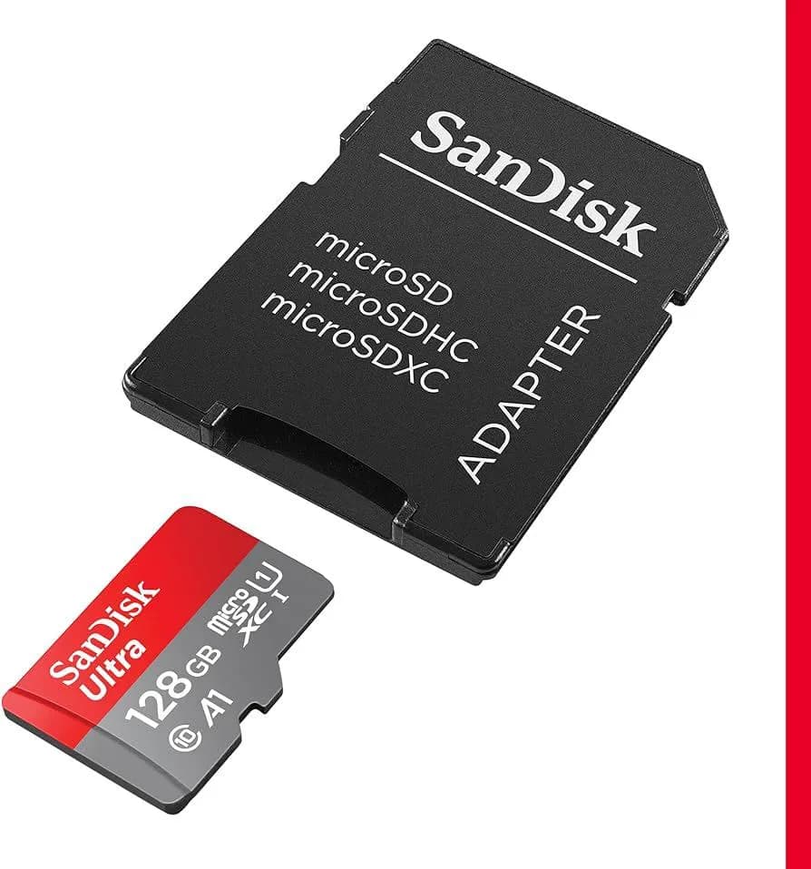 Card de Memorie MicroSDXC SanDisk Ultra, 128GB, Clasa 10, R/W speed: up to 100MB/s/, 90MB/s, include adaptor SD (pentru telefon) — miniatură