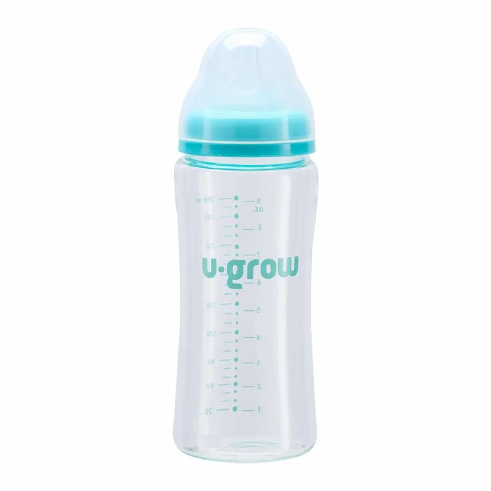 Biberon de sticla 260 ml+2 tetine extra, U-Grow — miniatură