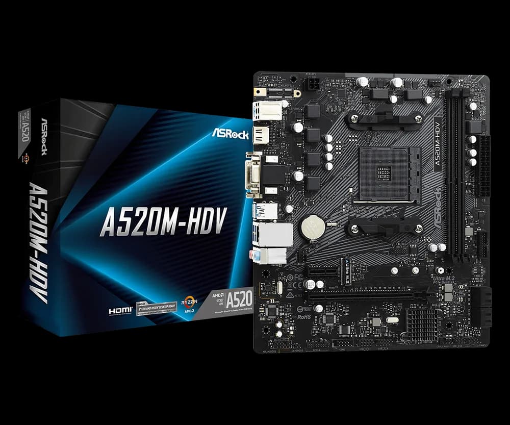 Placa de baza ASRock A520M-HDV, Socket AM4