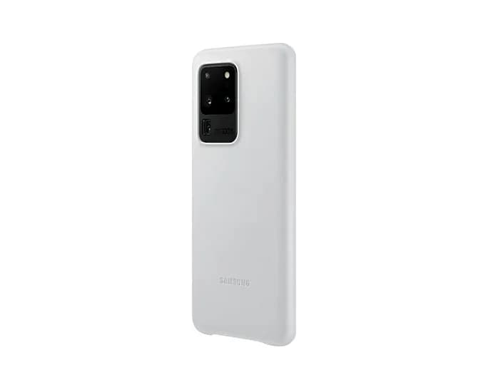 HUSA Smartphone Samsung, pt Galaxy S20 Ultra, tip back cover (protectie spate), piele, ultrasubtire, gri, "EF-VG988LSEGEU" — miniatură