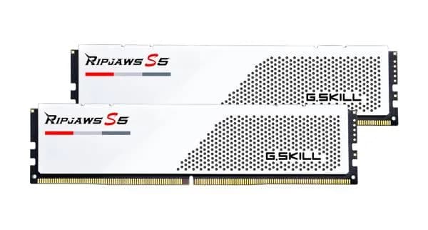 Memorie DDR G.Skill - gaming "Ripjaws S5" DDR5 32GB frecventa 5600 MHz, 16GB x 2 module, radiator, latenta CL36, "F5-5600J3636C16GX2-RS5W"