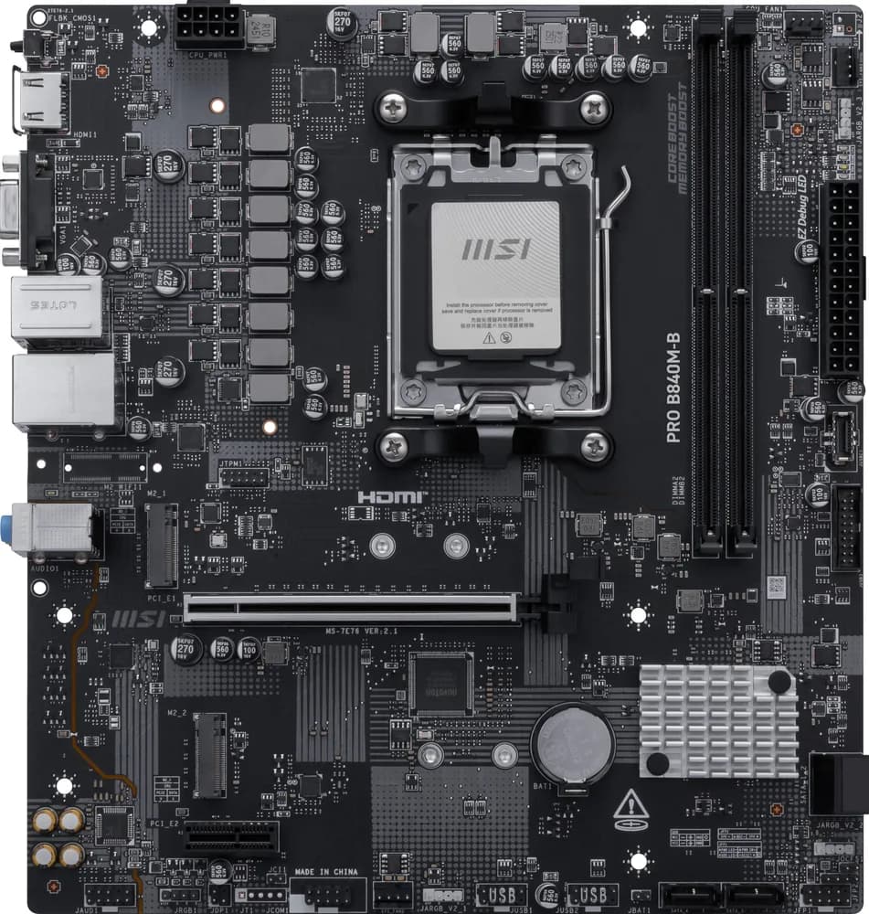 Placa de baza MSI PRO B840M-B "PRO B840M-B" — miniatură