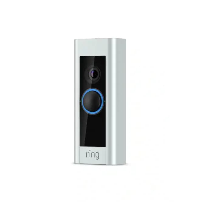 Sonerie inteligentă Ring, Alexa, video HD, microfon și difuzor integrate, Argintie, cu fir