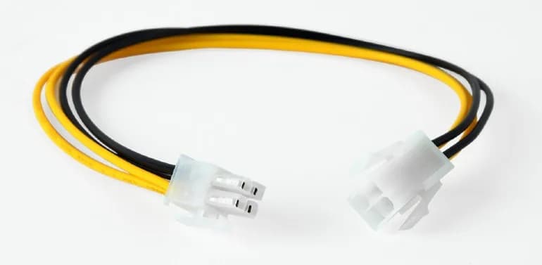 CABLU alimentare GEMBIRD, prelungitor ATX 4-pin (T) la ATX 4-pin (M), 0.3m, "CC-PSU-7" — miniatură