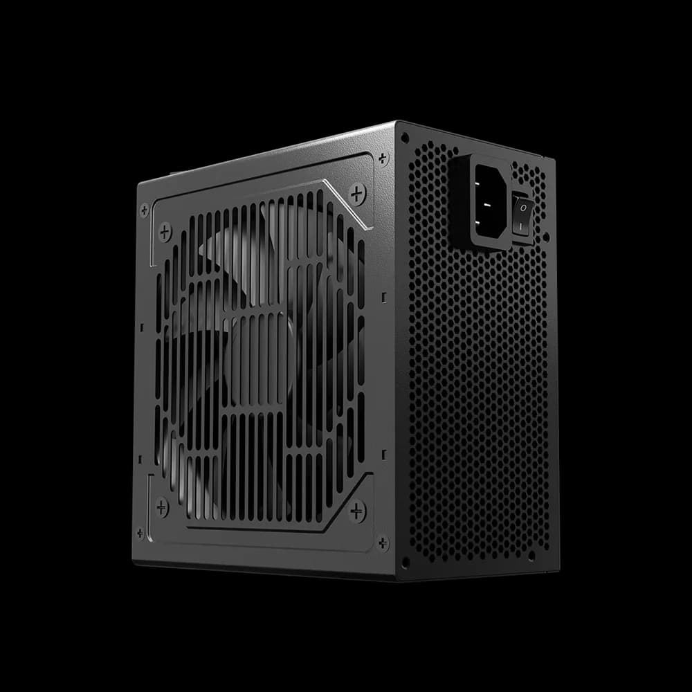 Sursa PCCooler "KF650", 650W, certificare 80 Plus White, non-modular, fan 120mm, negru, "P3-F650-W1H"