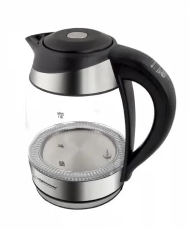 Fierbator electric Esperanza Seine EKK026 2200W 1.7 litri LED Negru "EKK026" — miniatură