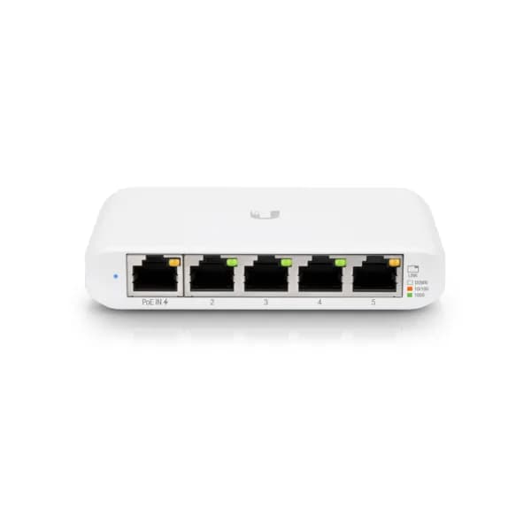 SWITCH PoE UBIQUITI, port Gigabit x 5, SFP nu, managed, carcasa plastic, "USW-FLEX-MINI" — miniatură