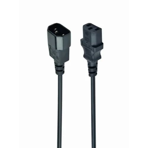 CABLU alimentare GEMBIRD 5m, intrare C13, iesire C14, 10A, 3x1mm3, black, "PC-189-075-5M" — miniatură