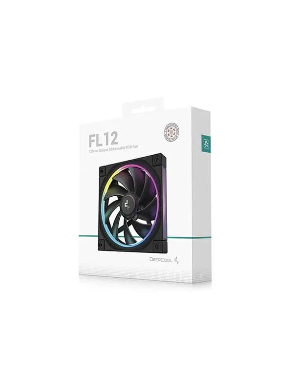 Ventilator DeepCool "FL12R", 120mm, 500-2150 RPM, FDB, 55 cfm, 4pin PWM, negru, "R-FL12R-BKAPN1-G" - 6933412785156 — miniatură