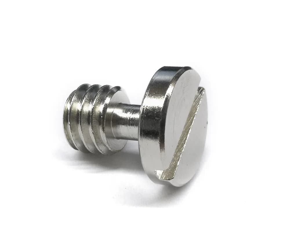 Șurub cu cap cilindric în inch cu gât conic (diametru de 3/8", lungime de 12,5 mm, din care filetul de 6,5 mm)