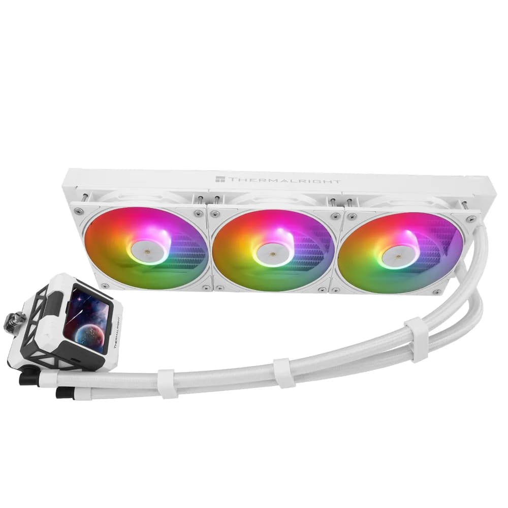 COOLER Thermalright "Frozen Warframe 360 White Argb ", racire cu lichid, 3 x 120mm, 2000 rpm, ARGB, alb "Frozen Warframe 360 White Argb " — miniatură