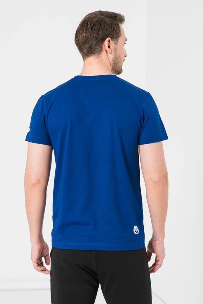 TRICOU LOGO MULTICOLOR BARBATI ROYAL BLUE-XL — miniatură