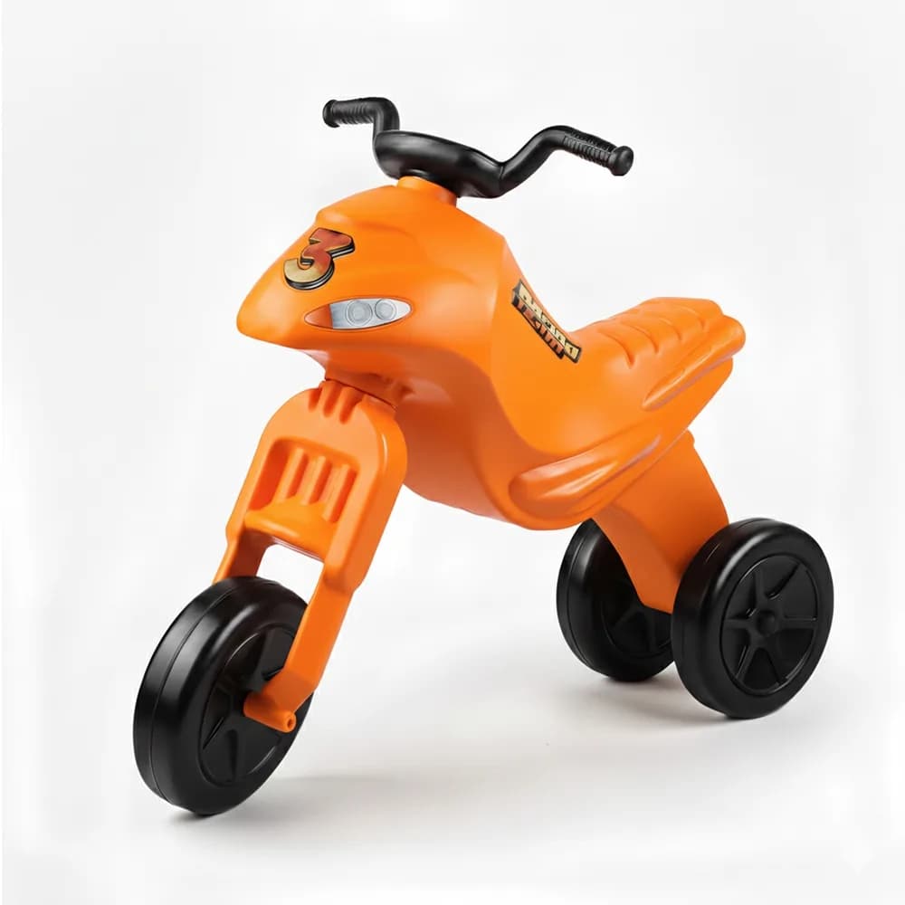 Motocicleta fara pedale, portocalie - ROBENTOYS