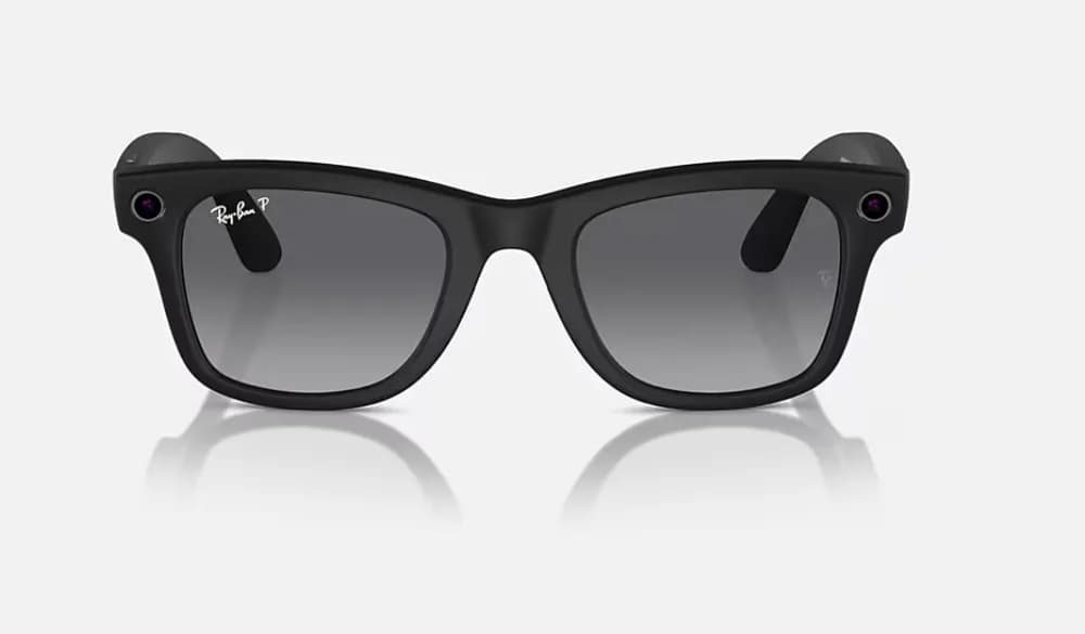 Ray-Ban Meta Wayfarer AI Glasses Matte Black/Polar Gradient Graphite