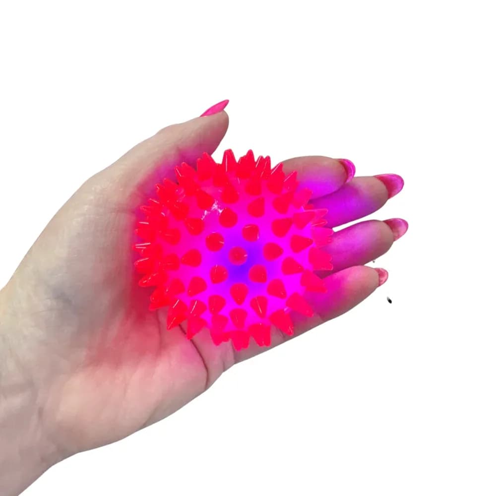 Minge senzorială cu țepi și LED, netransparentă (culoare uni) — miniatură