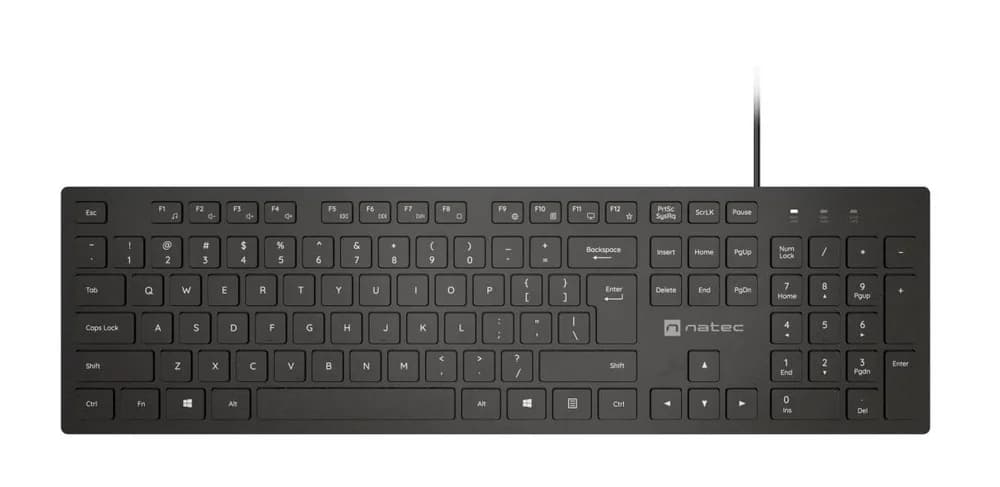 Tastatura Natec Herring Slim, USB, Negru